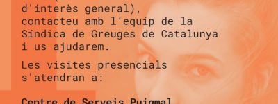 La oficina itinerante de la Síndica de Greuges el 7 de julio en Castelló d'Empúries